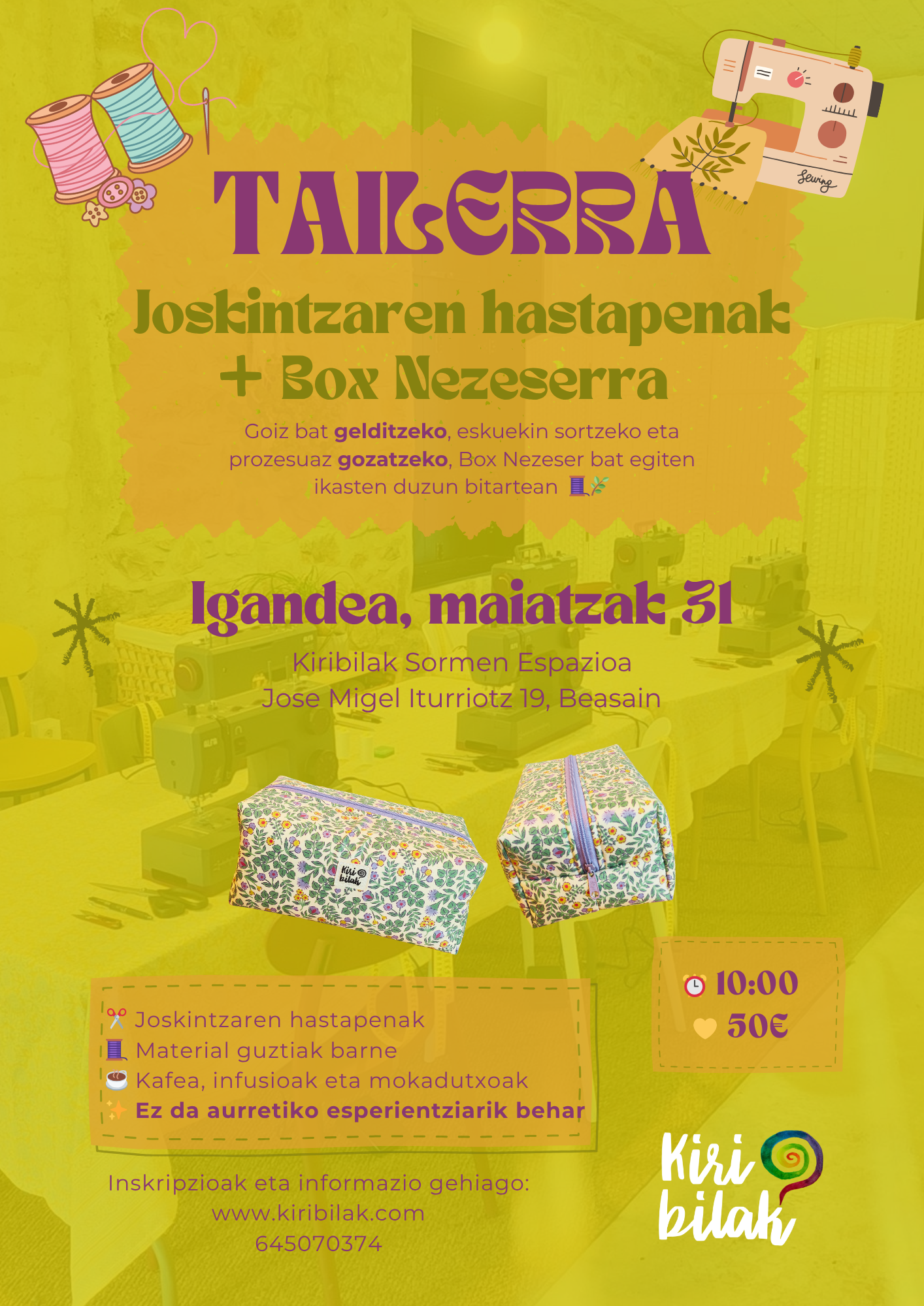 Taller de costura · Neceser Box ✨
