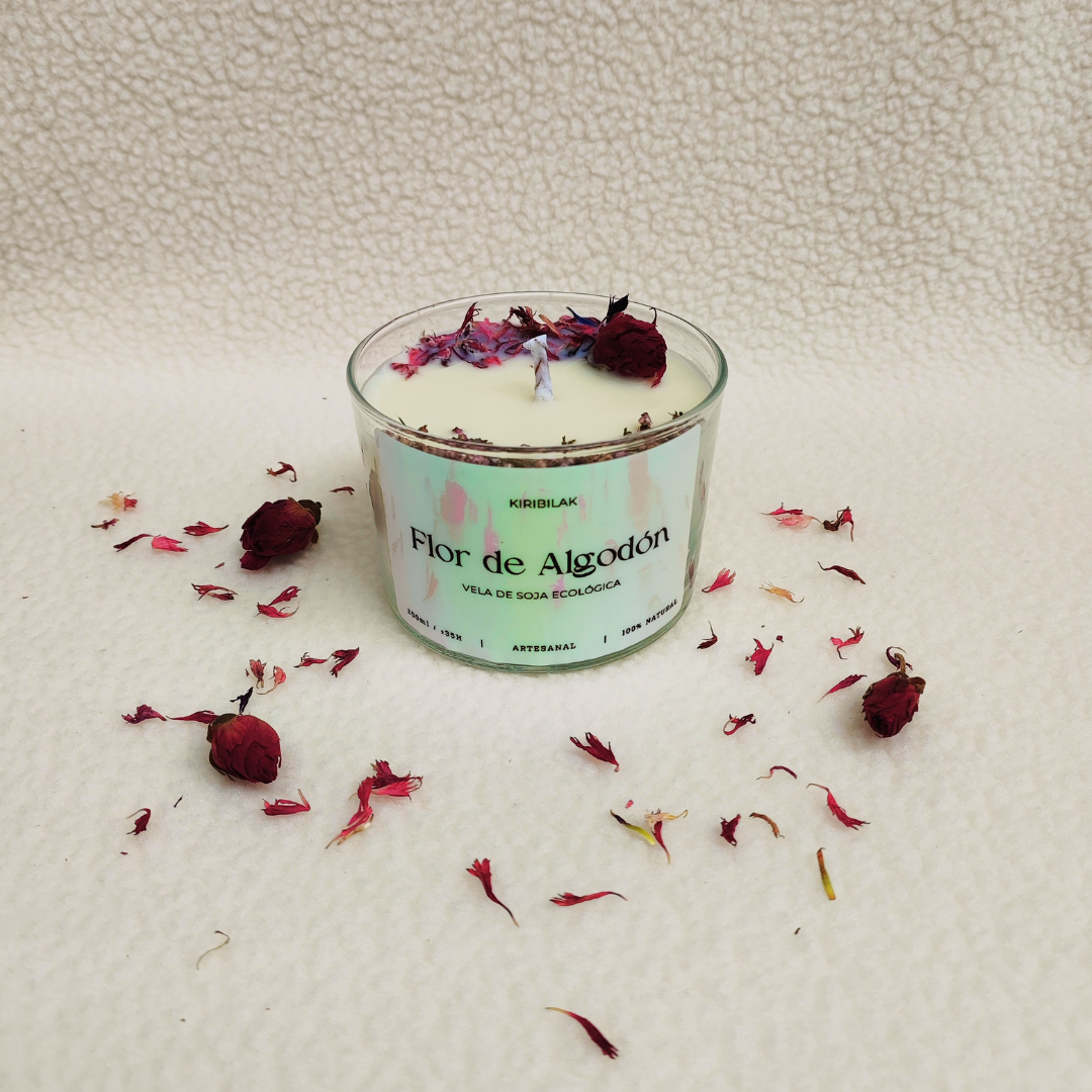 Vela Flor de Algodón 🌸