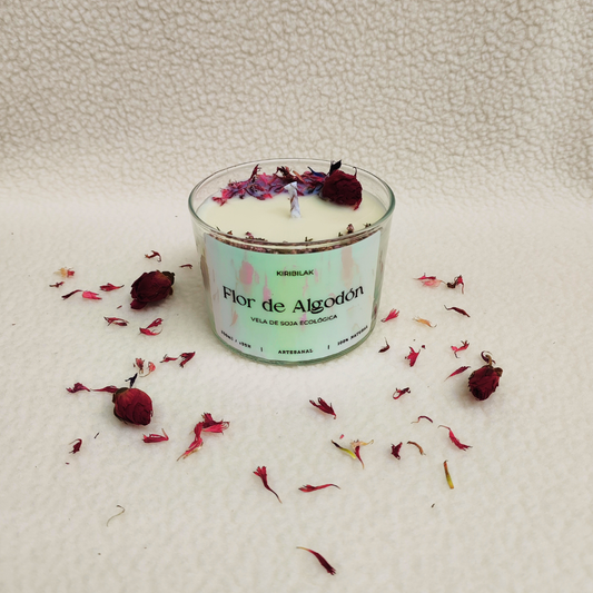 Vela Flor de Algodón 🌸